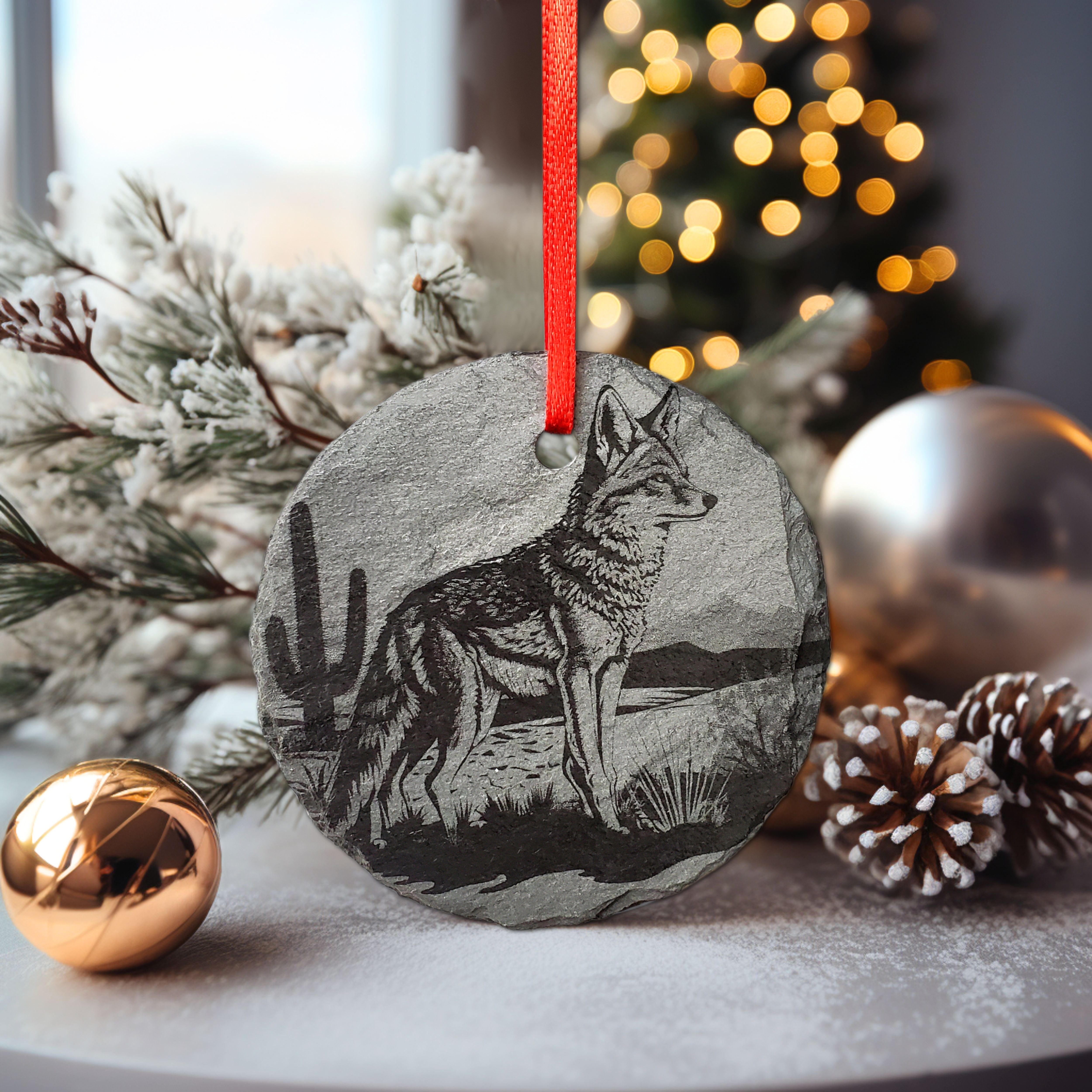 Coyote Christmas Ornament 